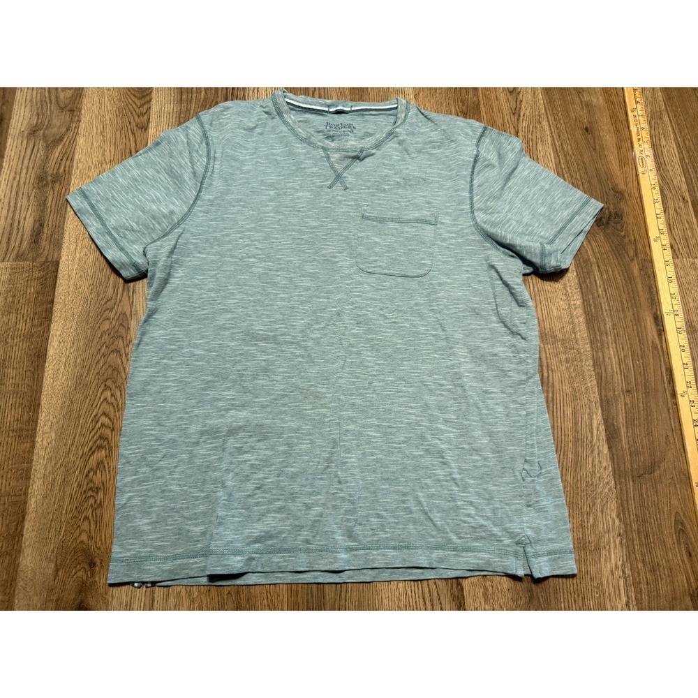 Boston Traders Shirts Men's Size Large Green Short Sleeve Breathable Pocket